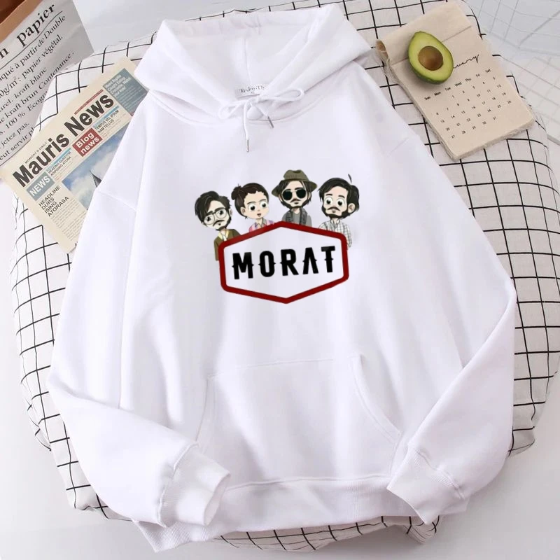 Morat-Sudadera con capucha para mujer, ropa con estampado de Hip Hop, Manga Vintage, Ulzzang, moda de invierno