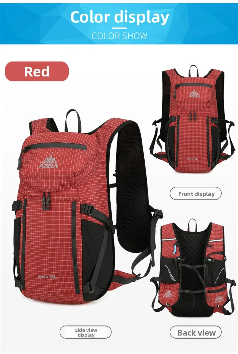 15L Ultraleichter Wanderrucksack Wasserdichter Outdoor-Sport-Reiserucksack für Männer Frauen Camping Klettern Radfahren Tasche – Detail 36