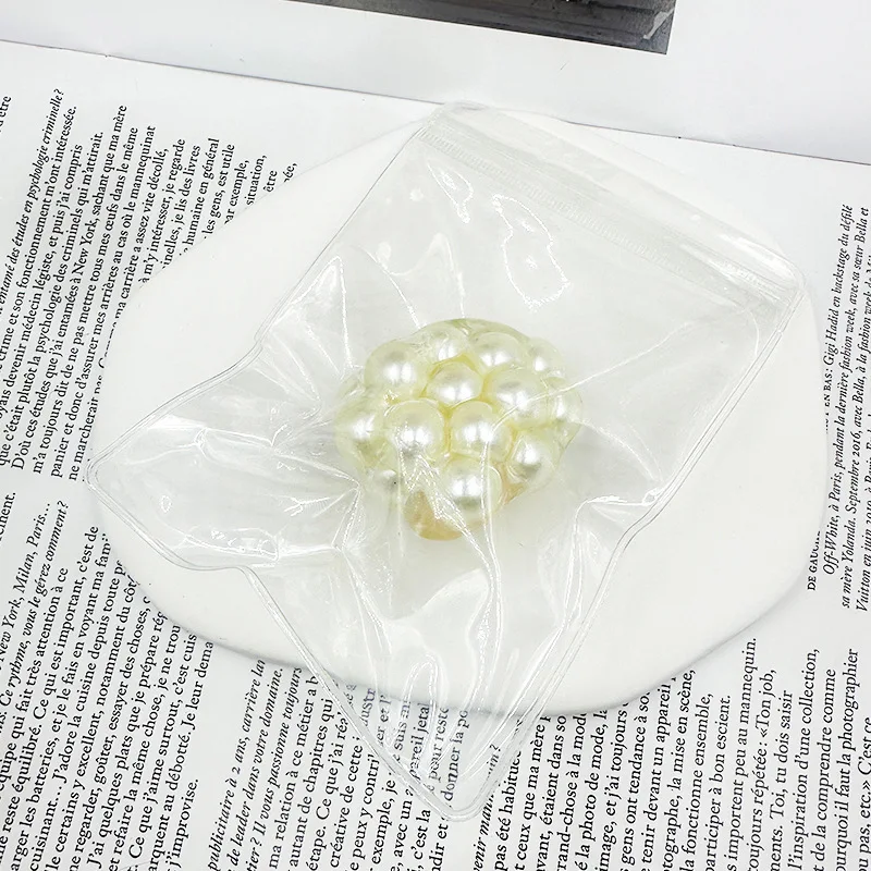 Squishy Ball Hand Squeeze Toys Pearl Bead Filled Soft Mochi Texture Slow Rebound Stress Relief Anxiety Calming Desk Decor Gifts