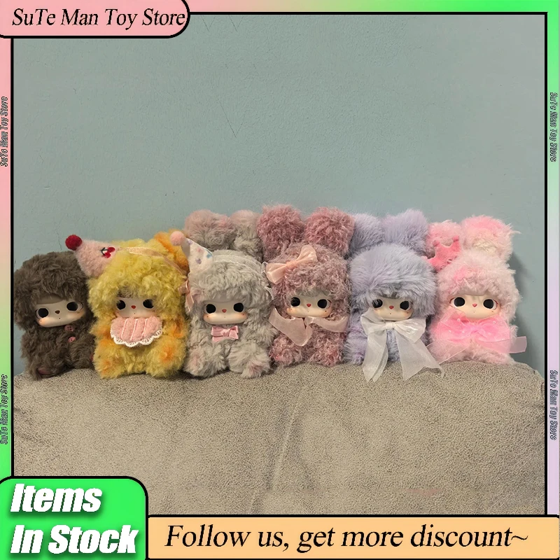 Caja ciega con colgante de felpa de la serie TUTUBEAR Heartbeat, adorno de muñeca bonito a la moda, colección de escritorio, juguete para niña, regalo de San Valentín