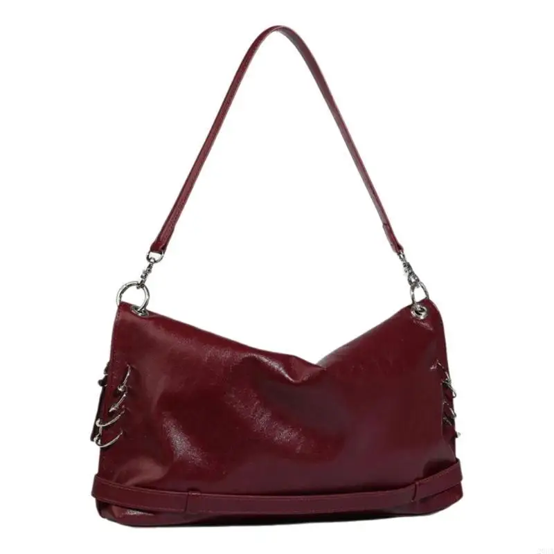 

Practical PU Leather Underarm Handbag Large Capacity Shoulder Bag Work Bags 20CA