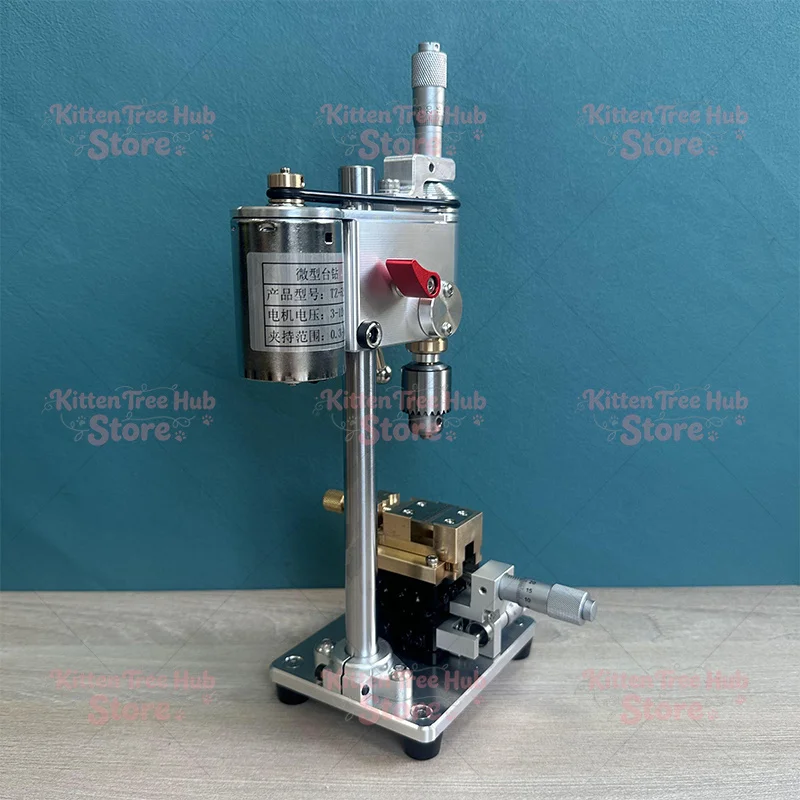 drilling machine Watchmaker Tools  Miniature Bench Drill Mini Drill Thousand Minute Positioning Punch Speed Adjustable Clamping