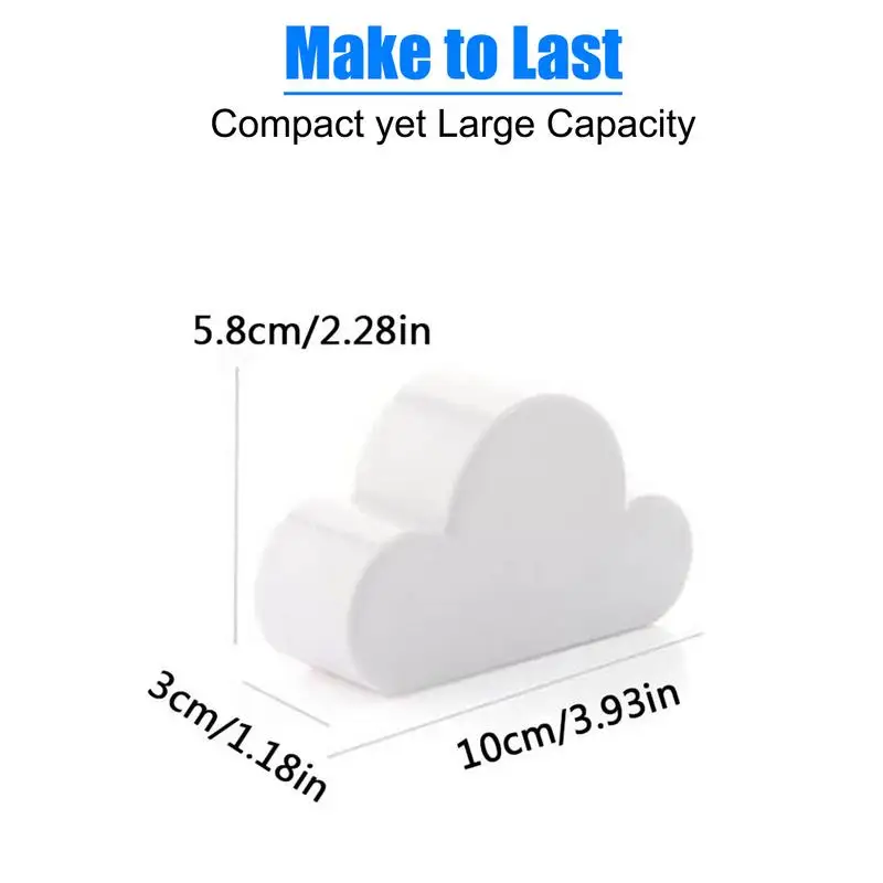 Magnet Keychain Holder 3D Cloud Wall-Mounted Neodymium Magnetic Key Hanger Creative Keys Hooks Storage On Door For Home Decor