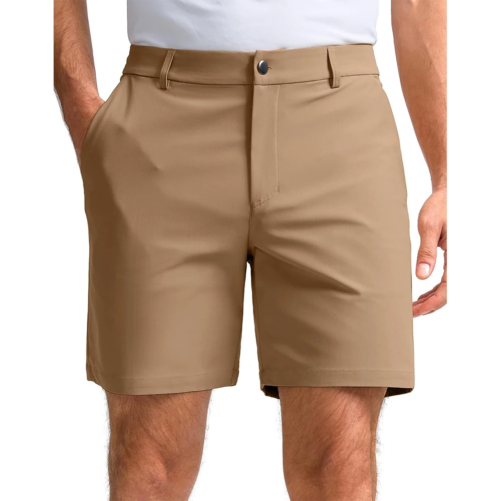 

Men's Golf Dress Shorts 7" Lightweight Cargo Work Shorts with 6 Pocket Breathable Moisture Wicking Casual Shorts Outdoor Bottoms