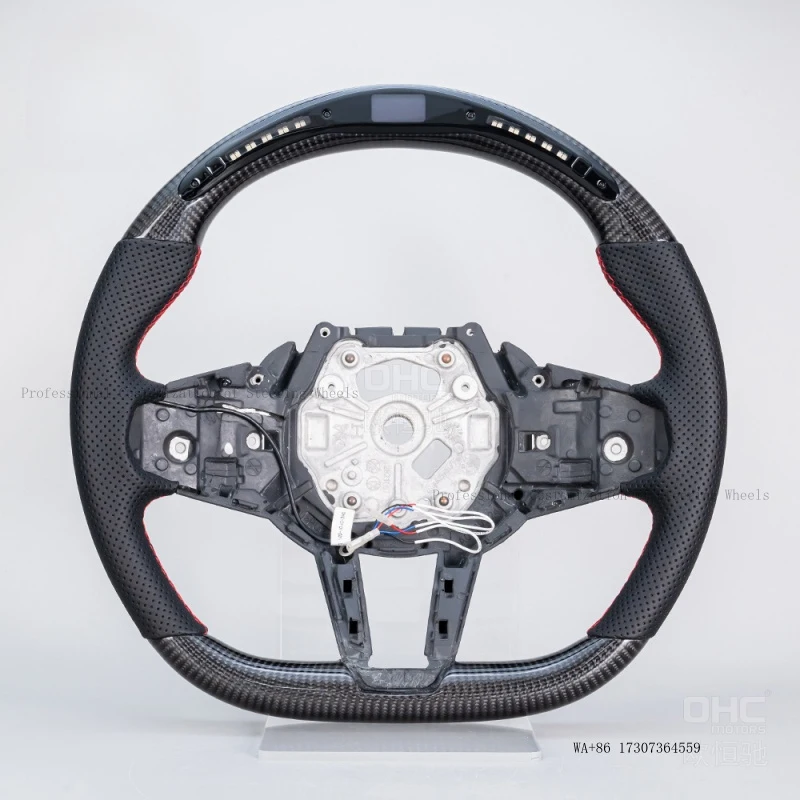 Hot  24-25 for BMW G chassis CS steering wheel modification with carbon fiber LED smart car steering wheel