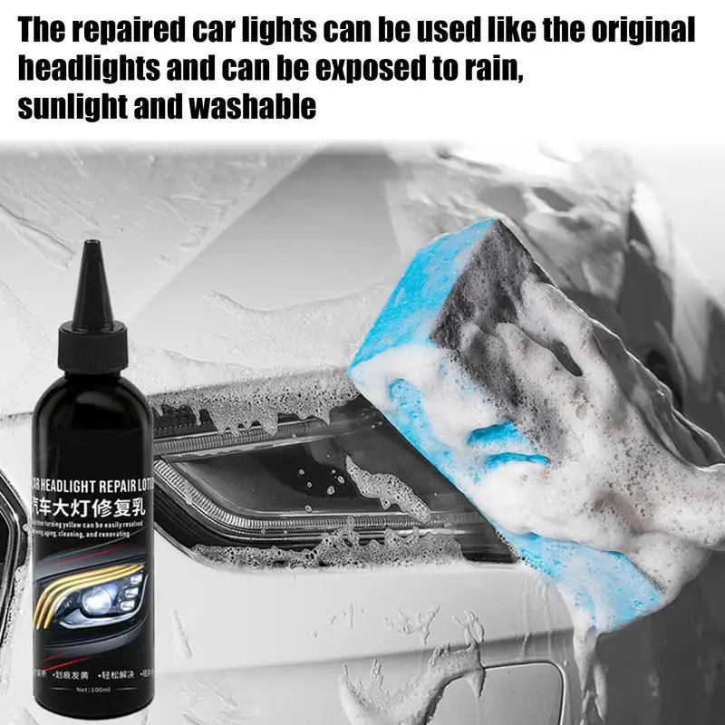 For For Cars Trucks RVs Etc. Headlight Repair Polishing Kit Efficient Lens Repair Agent Headlight Lens Restorer Lasting