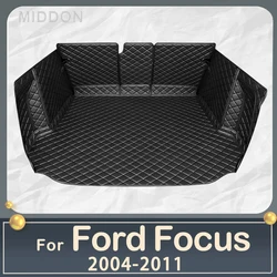 Car Trunk Mat for Changan-Ford Focus MK2 2004-2007 2008 2009 2010 2011 Cargo Liner Carpet Interior Parts Accessories Cover