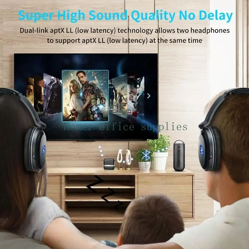 K43B Bluetooth-kompatibler 5.0 Audio-Senderempfänger CSR8675 APTX-Adapter optisch