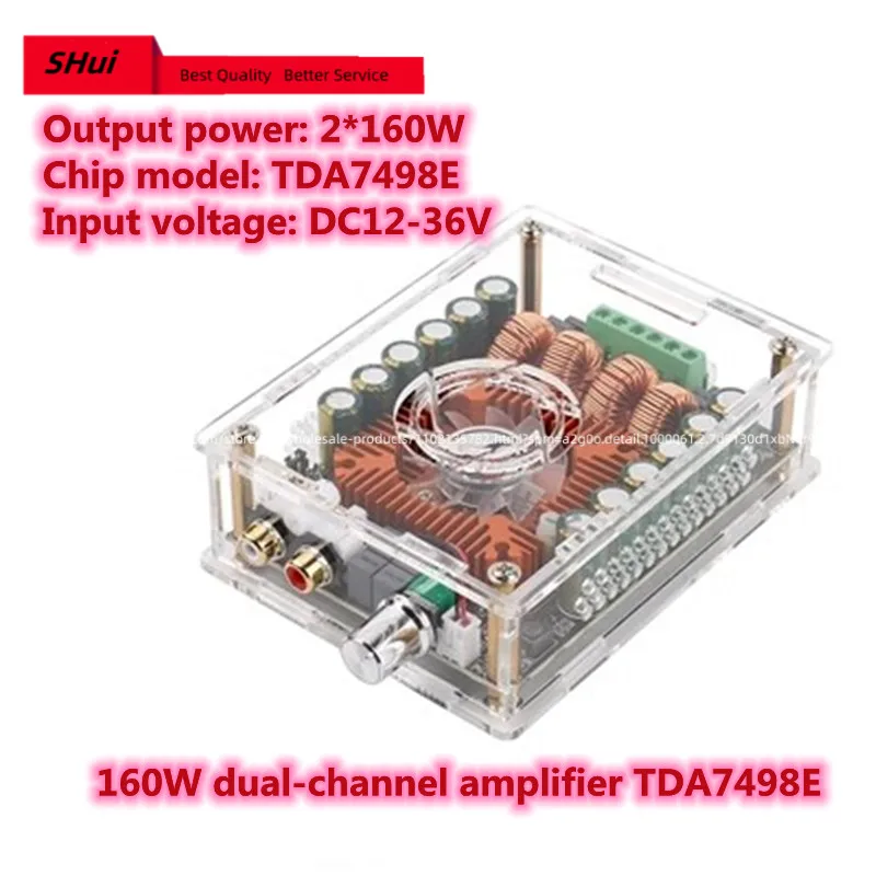 1PCS TPA3116 Bluetooth 5.0 Digital Amplifier Dual Channel 2*50W Filter HIFI Fever Audio Amplifier