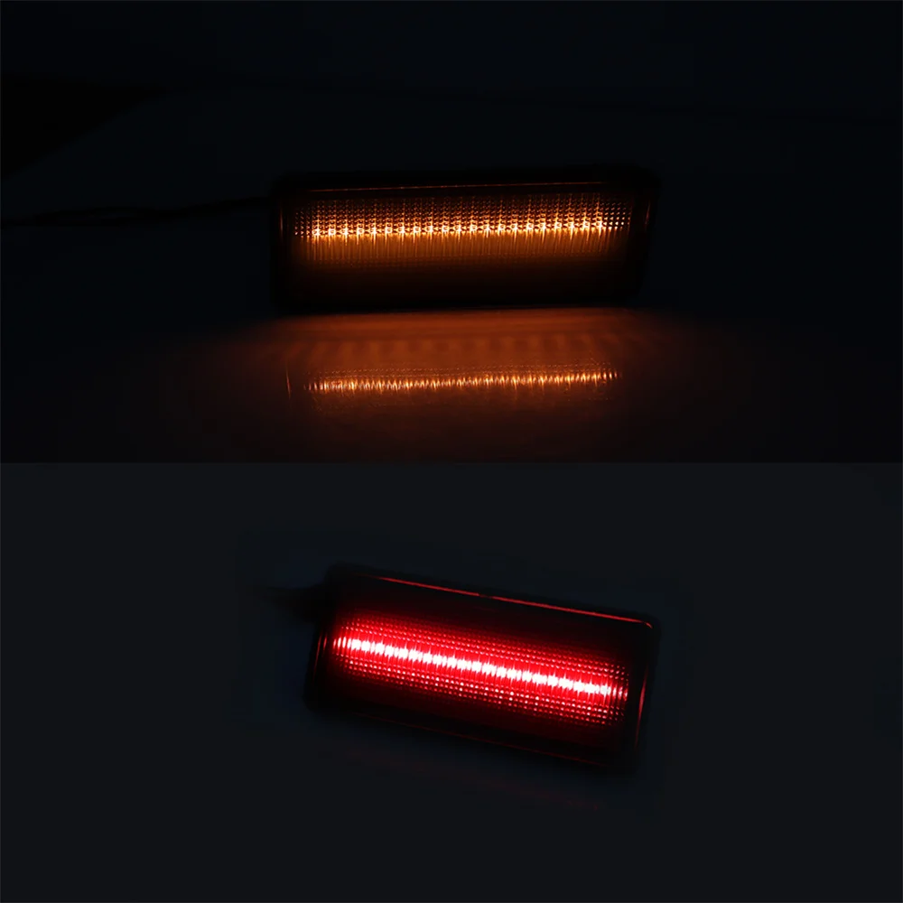 Car LED Front / Rear Side Marker Turn Signal Lights For Chevy Corvette C3 1974-1979  Fender Flare Lamp Amber Red White