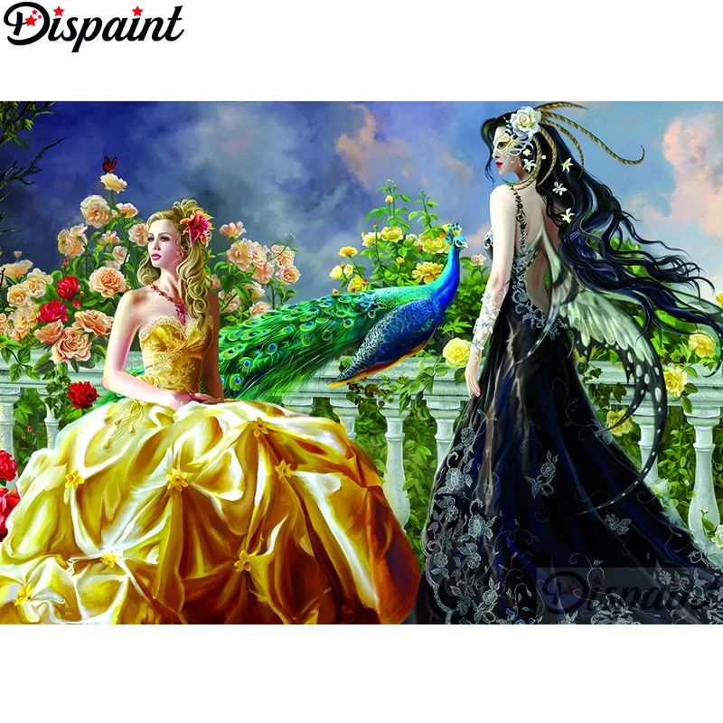 

Dispaint Full Square/Round Drill 5D DIY Diamond Painting "Beautiful peacock" 3D Embroidery Cross Stitch Home Decor Gift A12594