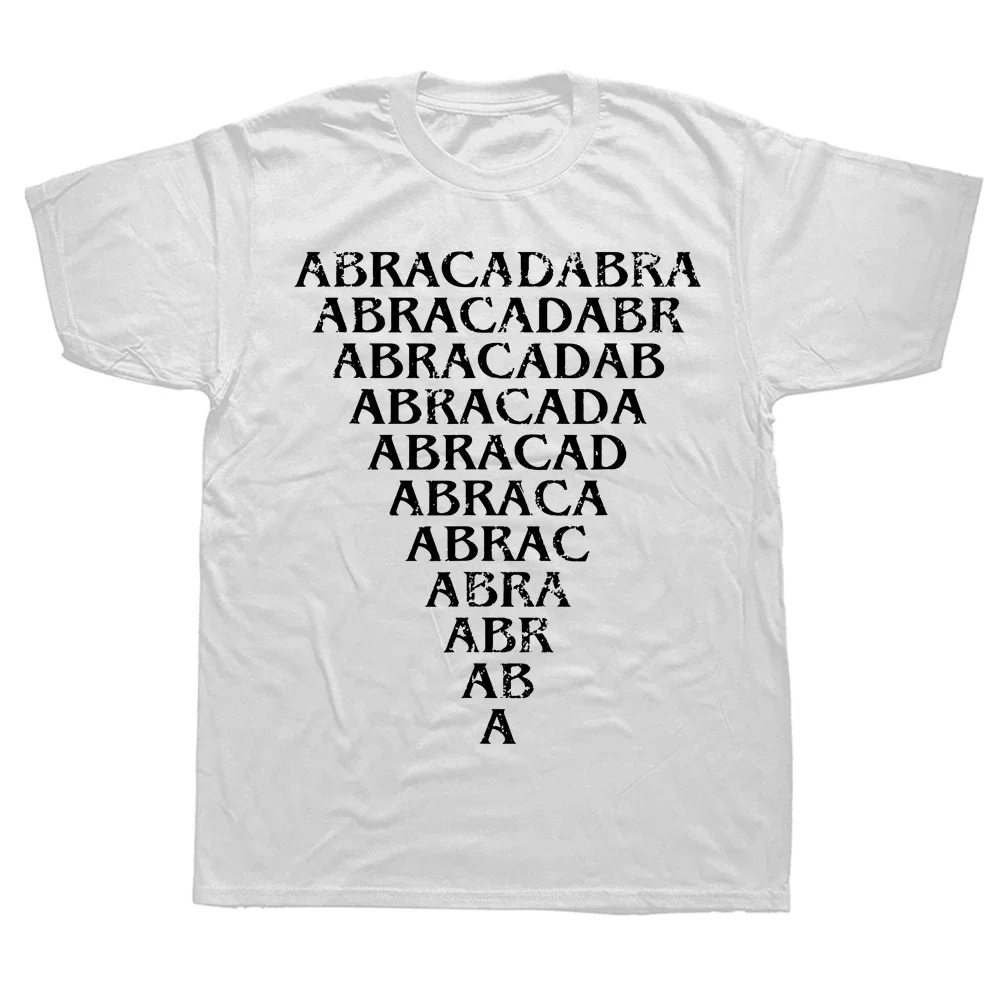 T Shirts Graphic Cotton Streetwear Short Sleeve Birthday Gifts Summer T-shirt Abracadabra Triangle Amulet Magic Abracadabrangle