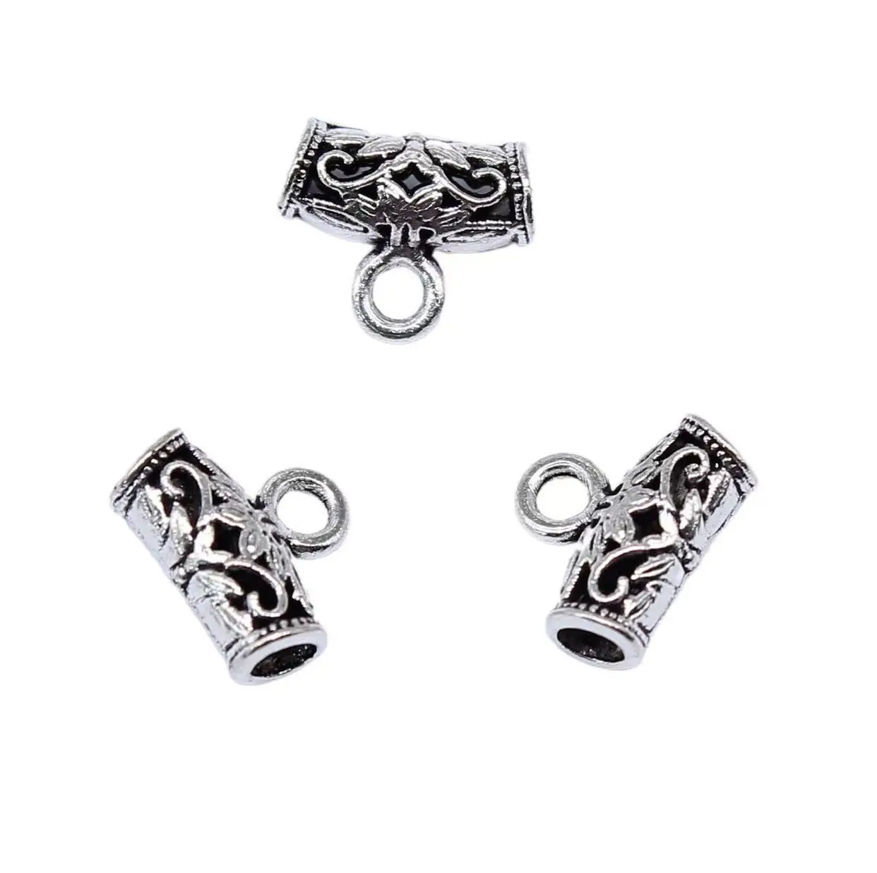 

50pcs 8*10mm ,hole 2mm Vintage bead connector for jewelry making Zinc alloy metal HW3042