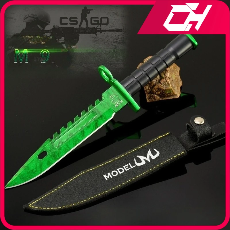26cm Emerald Doppler M9 Brand New Csgo Game Peripheral Cool Metal Model Sword Gifts Accessorie Ornament Collections Toy