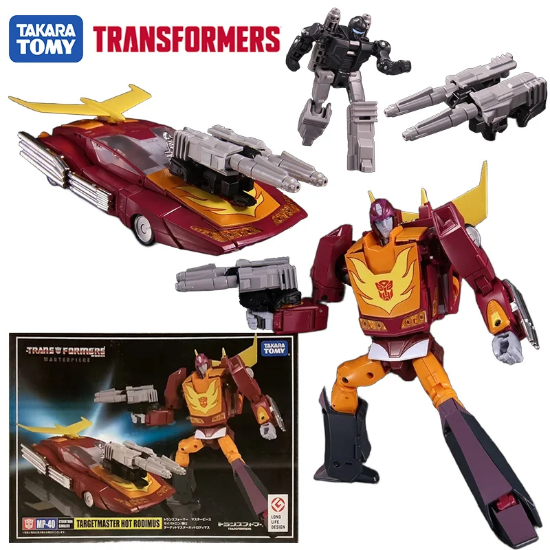 Takara Tomy Transformers Masterpiece MP-40 Targetmaster Hot Rodimus 12Cm Anime Original Action Figure Model Toy Gift Collection