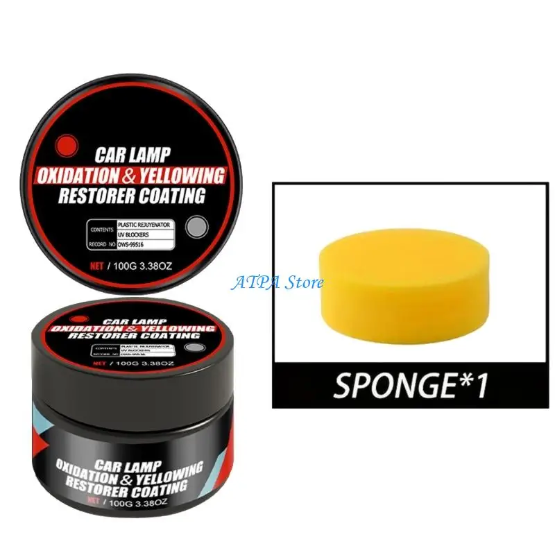 

U13C Professional Headlight Cleaner Headlight Restoration Paste for Vehicles