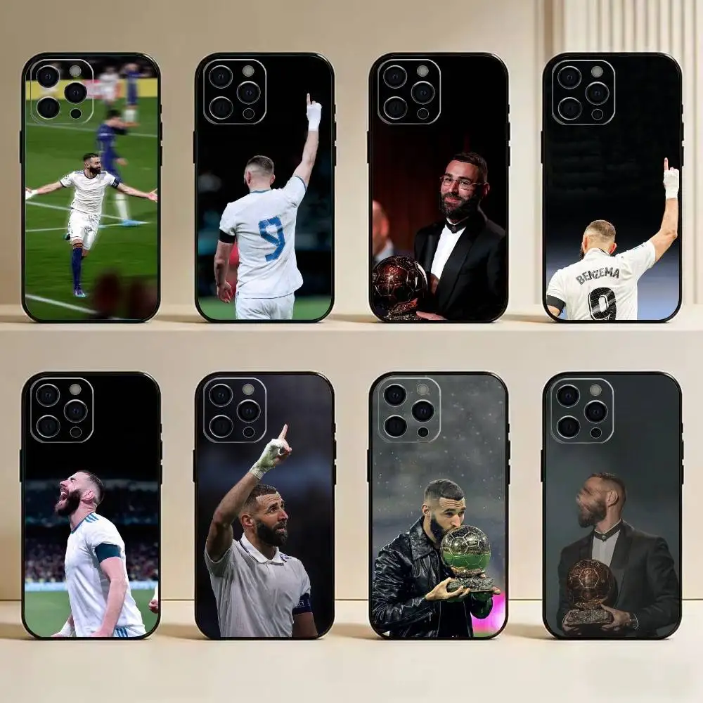

K-Karim B-Benzema-Football-Sport Phone Case Silicone Soft For IPhone 17 16 15 14 13 12 11 X XR Plus Pro Max Plus