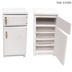 1Pc 1:12 Dollhouse Furniture Refrigerator Mini Living Room Pretend Play Toy