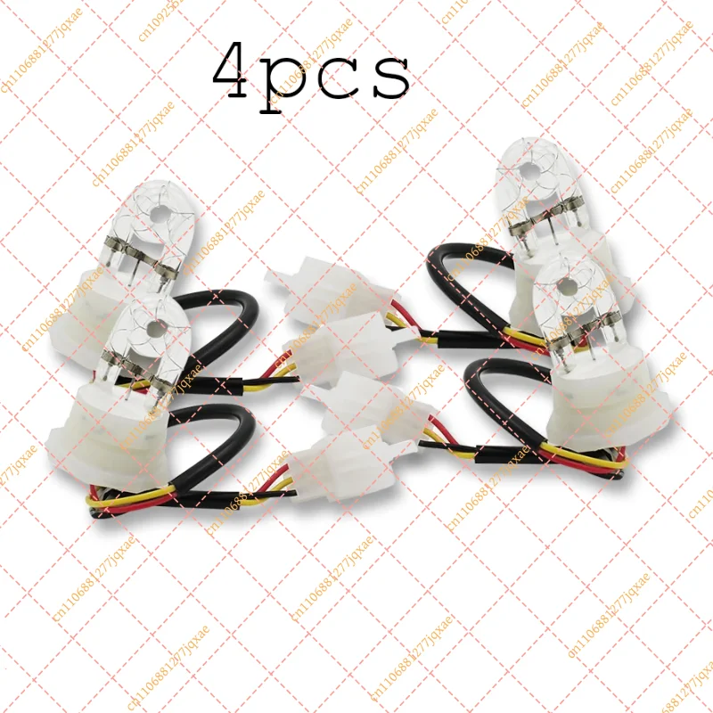 4Pcs 12V HID Strobe Flash Light Bulb 120W/160W White Replacement Tube