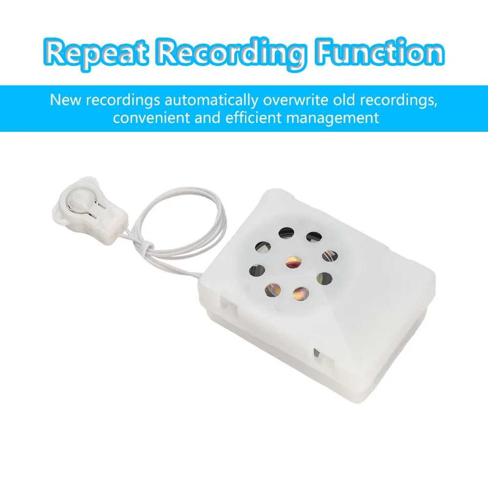 35-Sekunden-Recorder, Schlüsselrekorder, Plüschtier, Sprachnachricht, aufnehmbares Soundmodul, klarer Diktiergerät