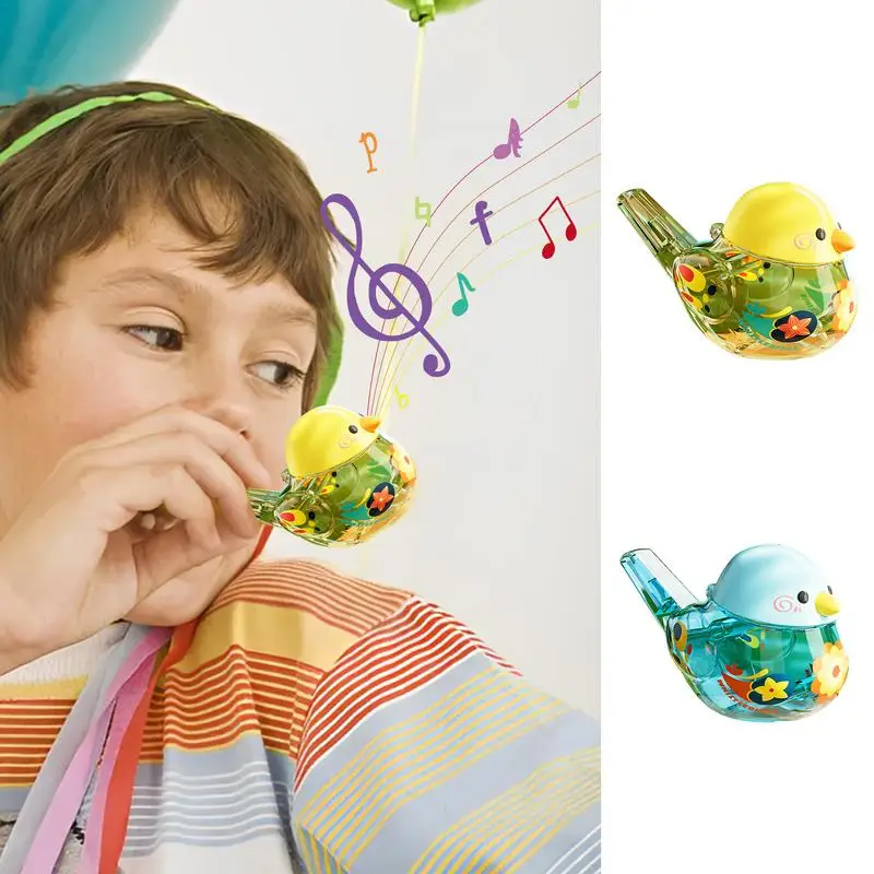 Bird Whistle For Kids Cartoon Noise Maker Bathtime Musical Toy Musical Instrument Portable Whistle For Boys And Girls