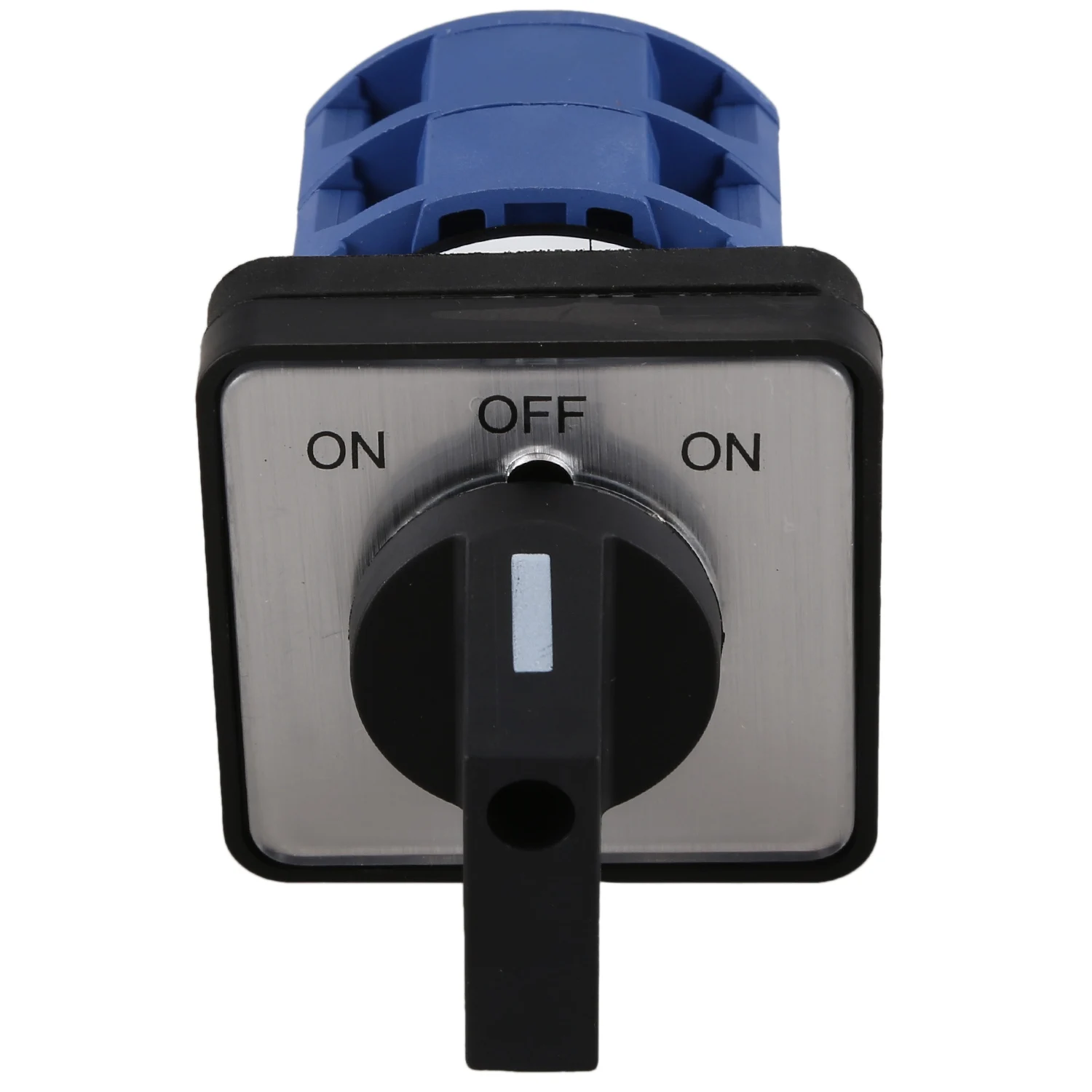 AC660V 25A 2-Pole 3-Position Momentary Plastic Rotary Changeover Switch Blue+Black image 4