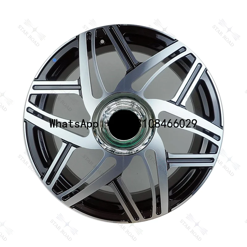 RCSR New 18 19 Silver Bright Black 5x112 5x114.3 Truck Off Road Wheel Five Spoke Luxury Rim for Ford Mustang Volkswagen Touareg