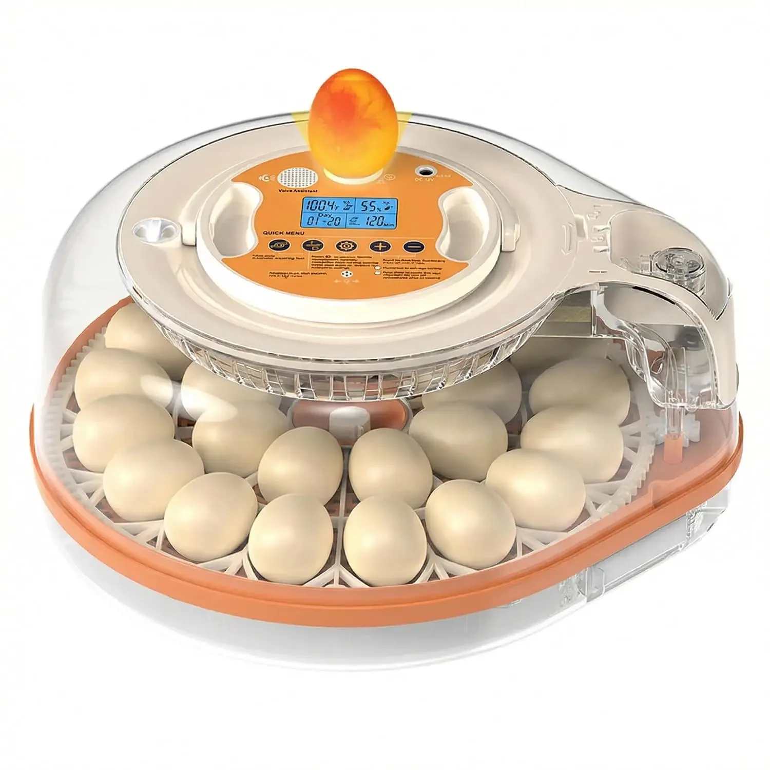 26-59 Egg Incubator,incubators for hatching eggs | AIVoice-Controlled Machine,Temperature & Humidity Control, Built-in Egg Candl