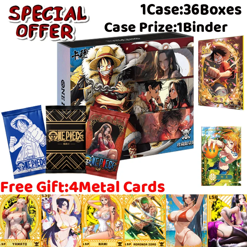 

Special Offer KaHang One Piece Collection Card Booster Box Magic High Energy Limited Anime Card Kids Gifts