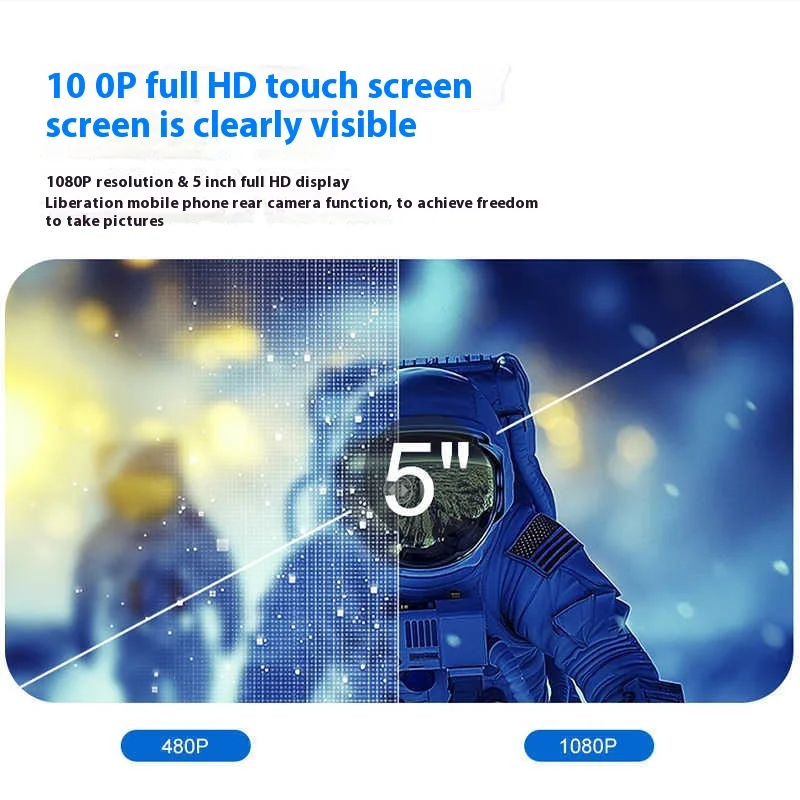Shimbol cp5 monitor tela câmera traseira do telefone para selfie vlog streaming ao vivo tiktok compatível com iphone android presente personalizado
