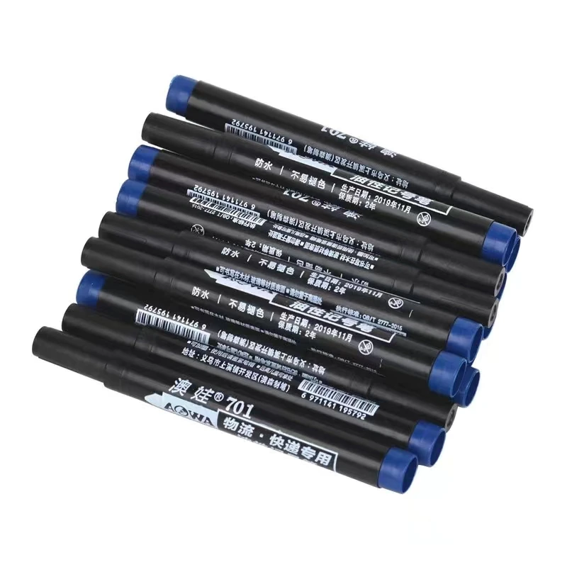 Stylos marqueurs à pointe fine en continu, encre étanche, pointe fine, pointe brute, noir, bleu, encre rouge, 100mm, 1.5 pièces, ensemble