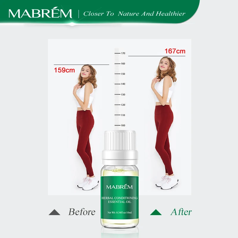 MABREM Soothing Foot Promote Bone Growth Height Increase Oil Conditioning Body Grow Taller Essential Oils  Massage Oil