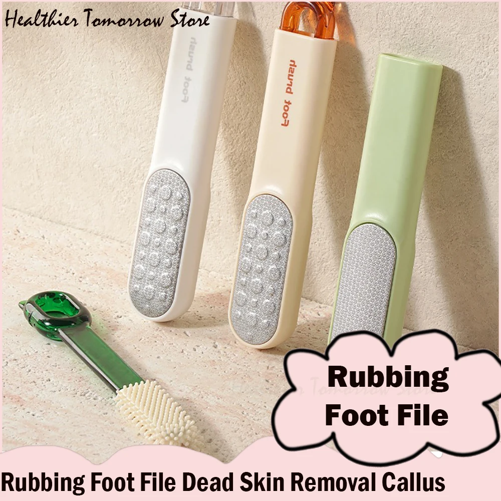 Cute Foot Care Tool Mini Coarse Fine Sand Two-sided Rubbing Foot File Scrubber Removable Grinding Head Remove Dead Skin Calluses