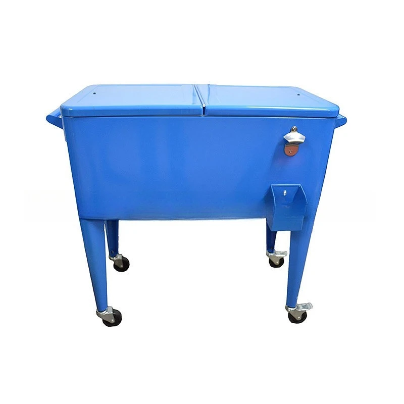 BBQ master equipment: 75L metal thermal insulation trailer, one car can handle the preservation of ingredients and equipment