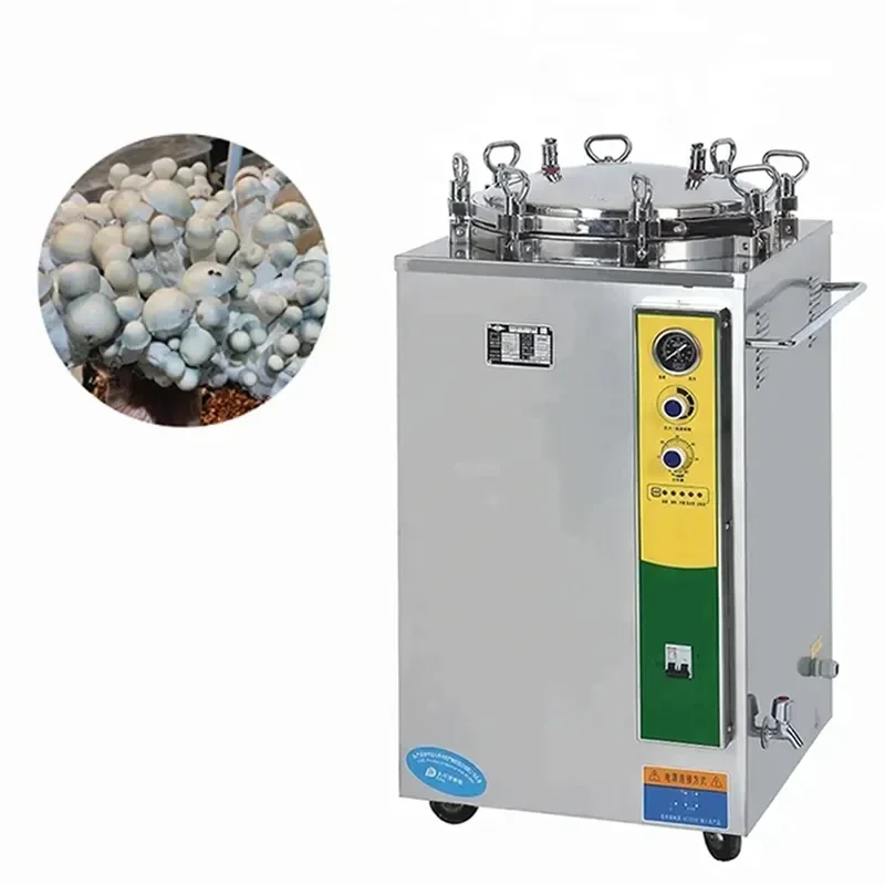 

35l 50l 75l 100l Pressure Autoclave Retort Vertical Automatic Autoclave Sterilizer Machine Mushroom Substrate Autoclave