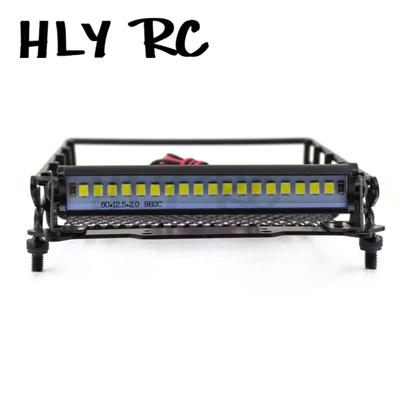 Metal Roof Luggage Rack Tray Roof Rack with LED Light For MN D90 D99 MN90 MN99S 1/12 RC Car Upgrade Parts