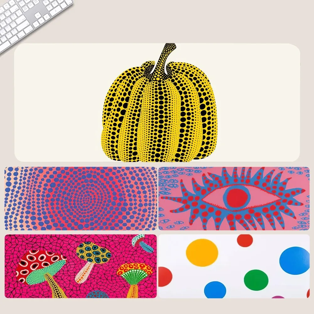 YAYOI KUSAMA Art Mousepad Large Gaming Compute Gamer PC Keyboard Mouse Mat