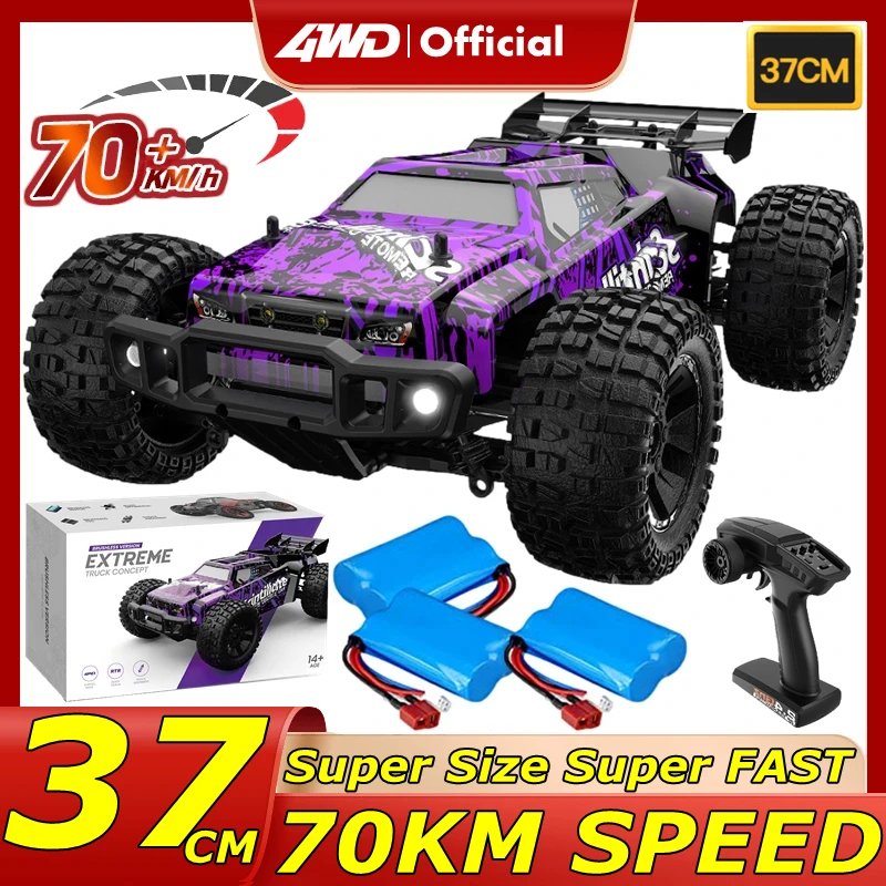 

4WD RC Car 1/10 High Speed 70KM/H Super Brushless 37CM Large 4x4 Off Road Drift Remote Control Truck Toy Kids Adults