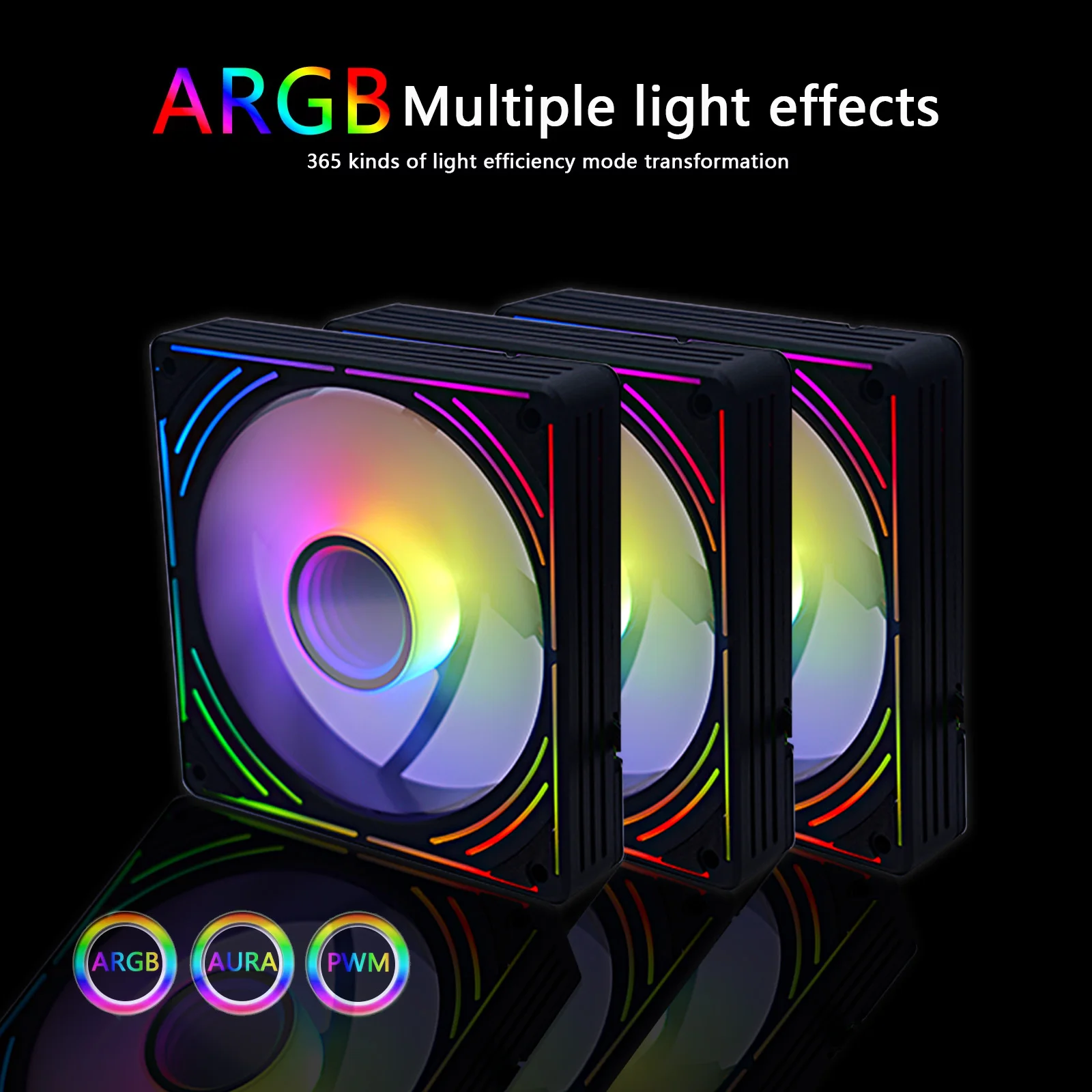 

MANMU оптовая продажа 120 мм RGB вентиляторы для ПК охлаждающий вентилятор для ПК 12 В/3 контакта корпус компьютера высокоскоростной Argb вентилятор кулер ПК