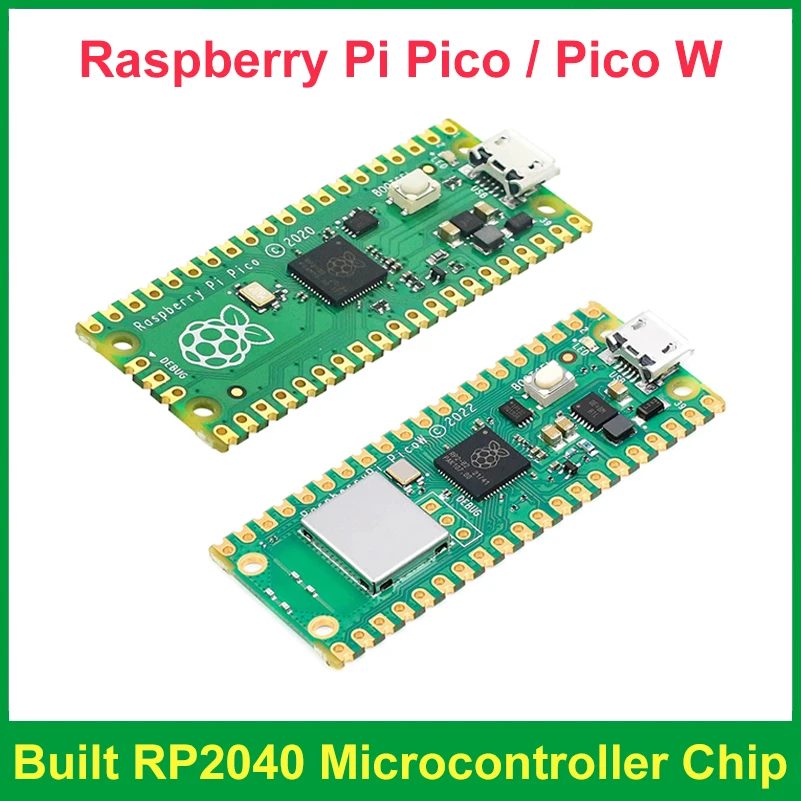 

Официальный Raspberry Pi Pico / Pico W на основе микроконтроллера RP2040 двухъядерный высокопроизводительный процессор ARM Cortex M0 +