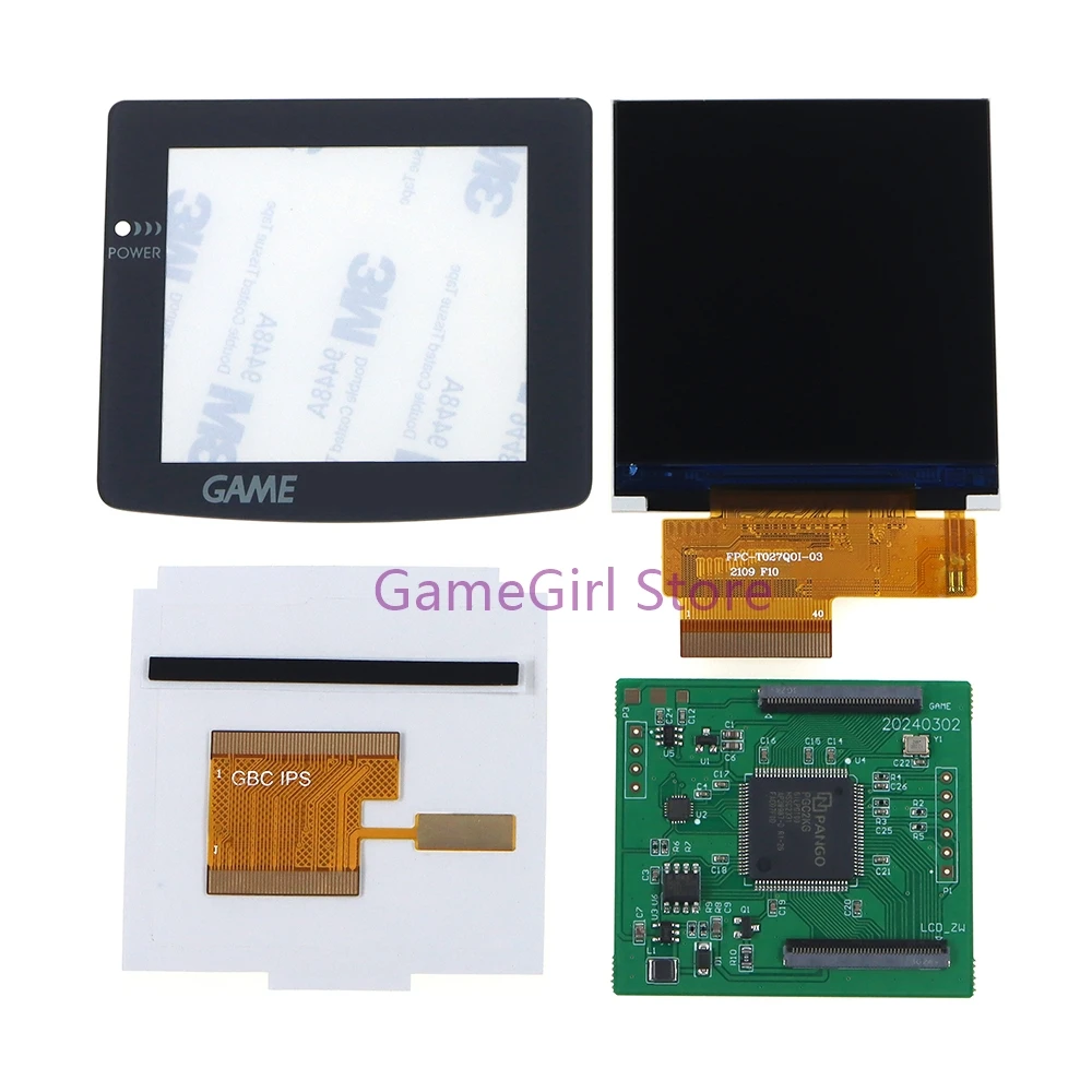 Imagem -06 - Kit de Modificação Ips para Gameboy High Backlight Brighten Screen Console Color Gbc V4.0 2.6 1set