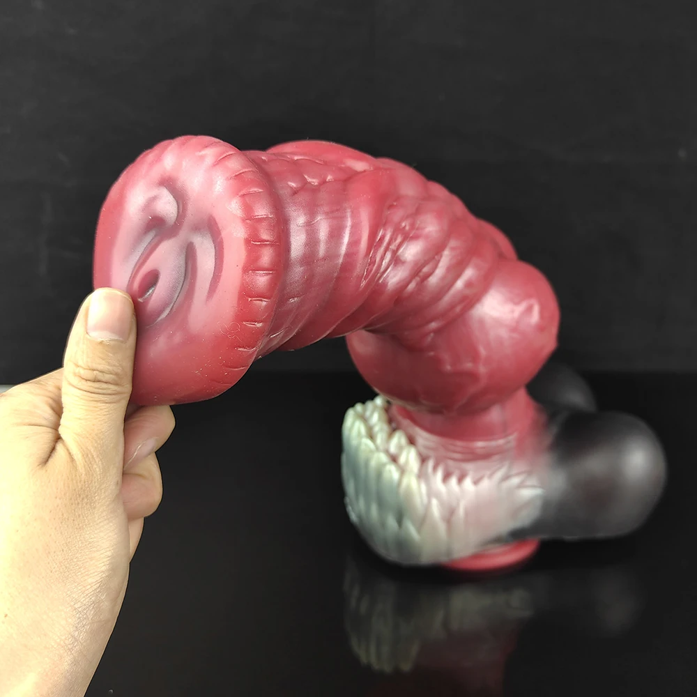 FAAK Big Knot Squirting Penis With Suction Cup Anal Dilator Silicone Ejaculation Fnatasy Dog Dildo Sex toys for Women men