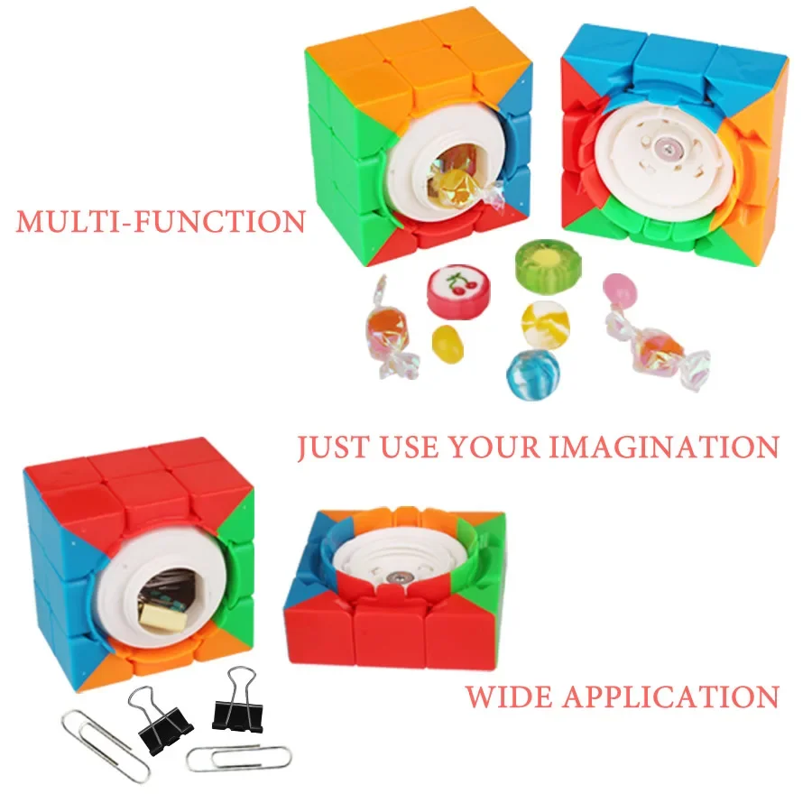 Private Money Box Creative Magic Cube Secret Stash Coin Ring Jewelry Safe Storage Box Portable Diversion Compartment Hidden Gift