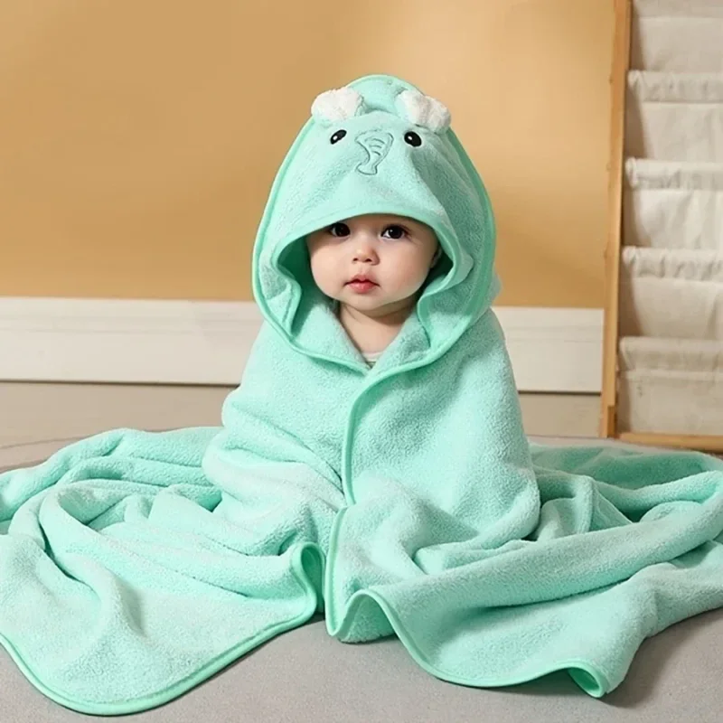 Cartoon Animal Baby Bath Towels Soft Newborn Hooded Towel Blanket Toddler Bathrobe Warm Sleeping Swaddle Wrap for Boys Girls