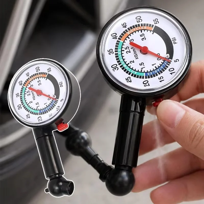 1pcs Tyre Deflation Pointer Auto Tire Inflation Pressure Gauge Measurement High Precision Meter Detector Car Tire Pressure Gauge