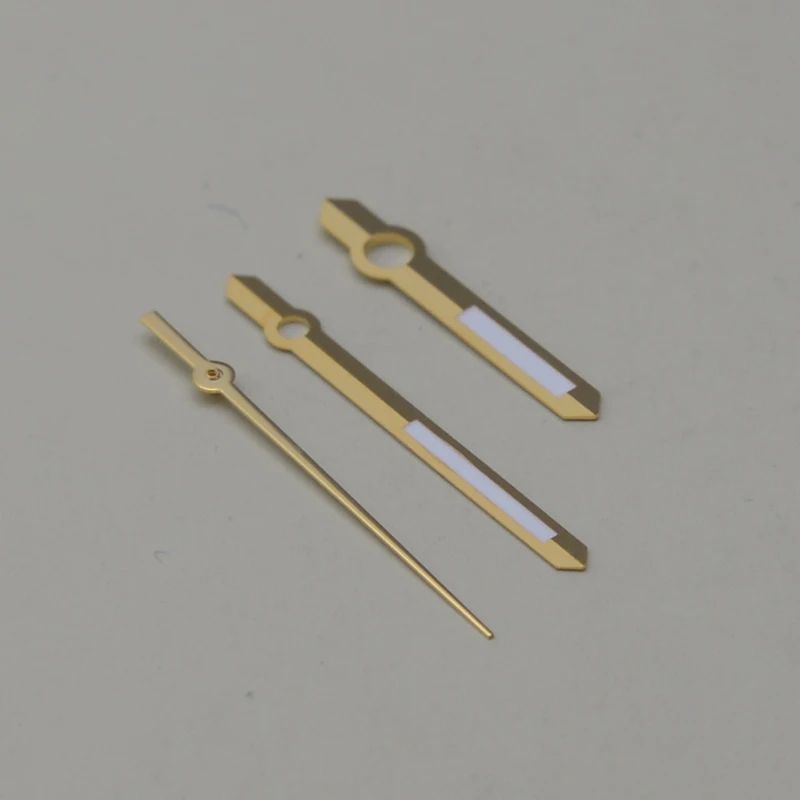 Gold hands 8215 8205 Watch hands Fit Miyota 8215 8205 Eta 2824 2813 Watch movement Men Watch Parts Green Luminous Watch Pointer