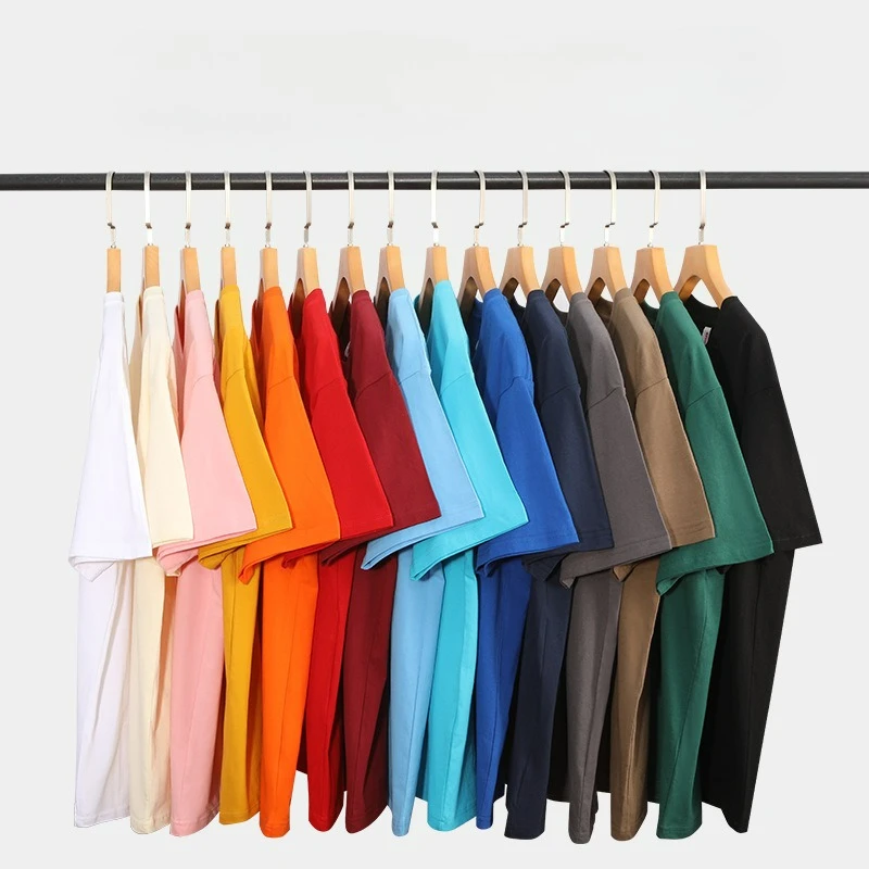 New Candy Color 100% Cotton T-Shirts Men Women 14 Colors Oversized Short Sleeves High Quality Brand Tee Clothing Soft T Shirts