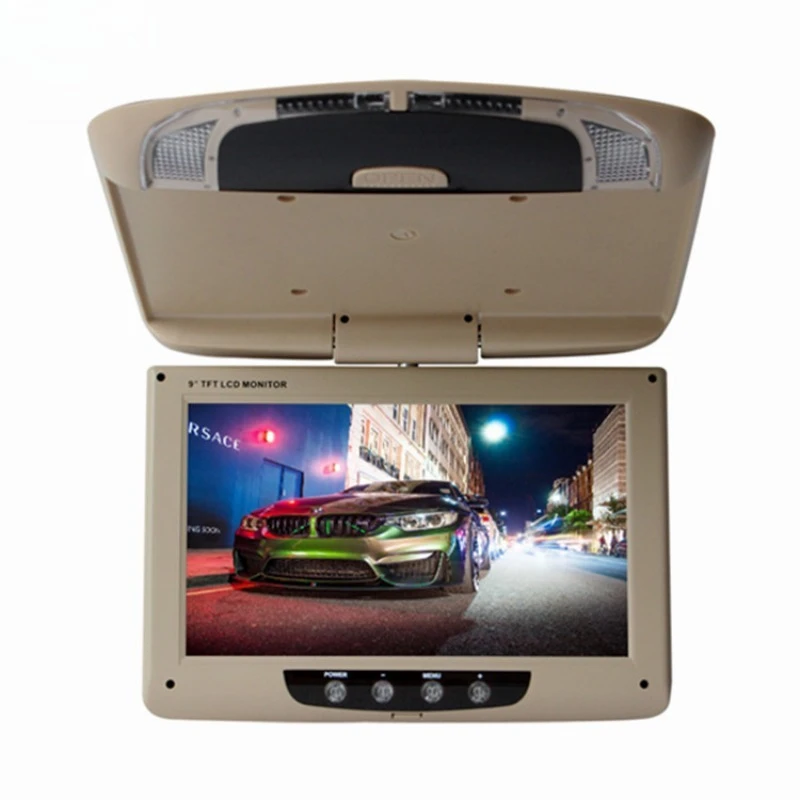 9 Inch Ultra-thin Ceiling Mount Car Monitor Wide Voltage HD Display For Rear View Backup Camera