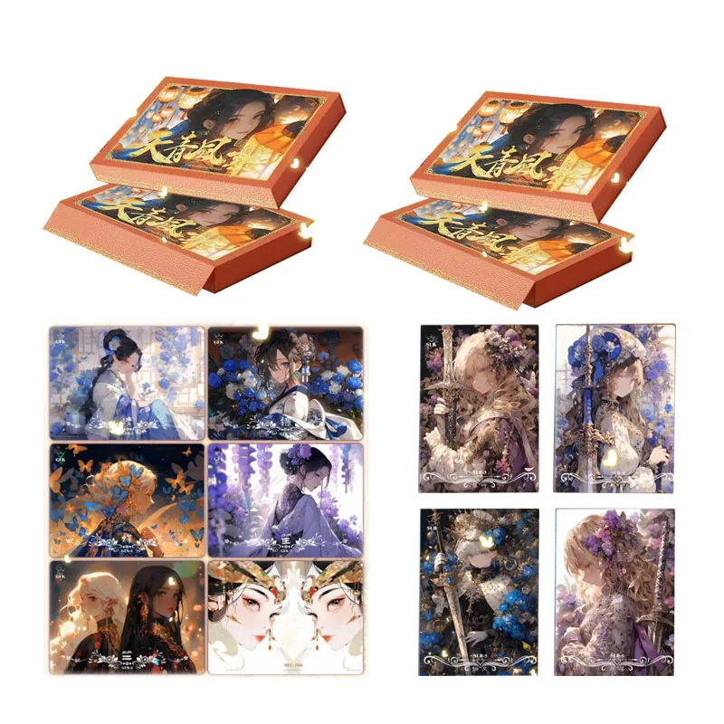 

Goddess Story Collection Cards Box Tian Qing Feng Hua Dazzle Card Texture Card Charming Figure Character Holiday Gifts