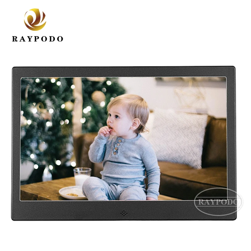 RAYPODO RPD-HD1304 digital advertising signs for sale smart digital picture frame  led signage companies DC 12V power input